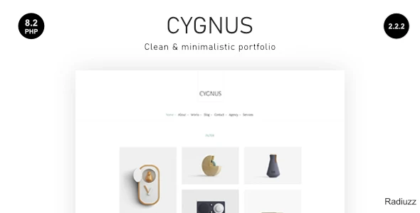 Cygnus – Clean and Minimalistic Portfolio WordPress Theme