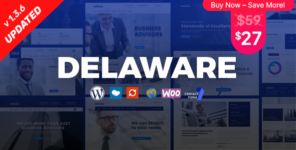 Delaware – Consulting and Finance WordPress Theme